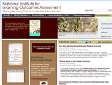 Tablet Screenshot of learningoutcomesassessment.org